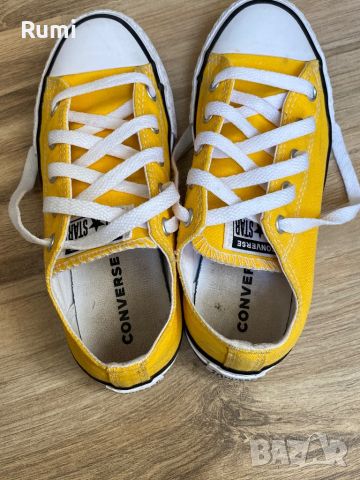 Оригинални жълти юношески кецове Converse ! 33,5 н, снимка 7 - Детски маратонки - 45462337