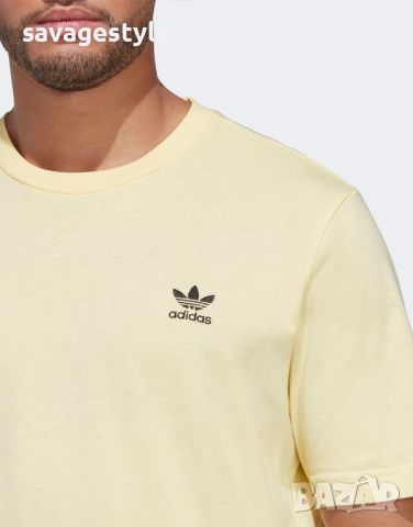 Мъжка тениска ADIDAS Originals Trefoil Essentials Tee Yellow, снимка 3 - Тениски - 46186697