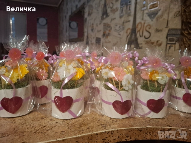 Малки подаръчета за цветница., снимка 9 - Изкуствени цветя - 39967567