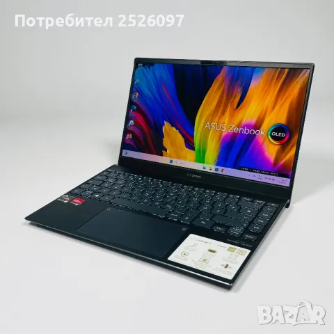 ASUS ZenBook 13 OLED/Ryzen 5 5600U 16MB/512GB NVMe/8GB LPDDR4X, снимка 2 - Лаптопи за работа - 48631027