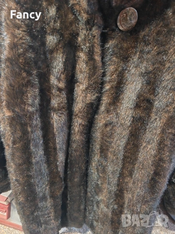Дамско кожено палто изкуствен косъм, снимка 4 - Палта, манта - 53166248
