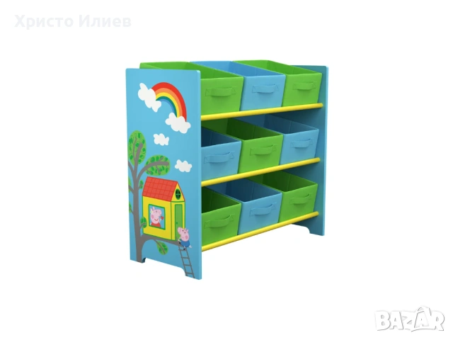 Детска етажерка органайзер за детски играчки и принадлежности