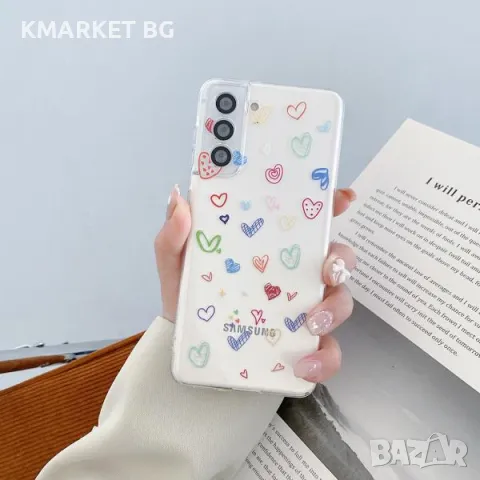 Калъф силикон ART Сърца за Xiaomi Redmi 13C / Прозрачен / Баркод : 3130357, снимка 2 - Калъфи, кейсове - 47064173