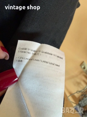 Черна ленена туника Escada Sport, размер S, снимка 10 - Туники - 54099206