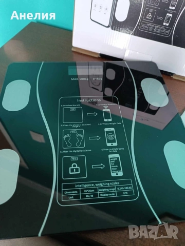 Кантар с възможност за измерване на индекса на телесните мазнини, снимка 4 - Друга електроника - 53999319