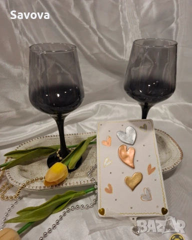 Дървена картичка за пари "Свети Валентин", снимка 2 - Ръчно изработени сувенири - 53078993