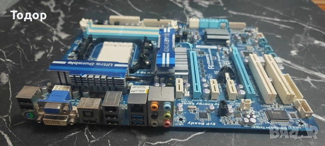 РЯДКО! Gigabyte GA-890GPA-UD3H (rev. 2.1) – Ultra Durable 3, КАТО НОВО!, снимка 7 - Дънни платки - 53562668