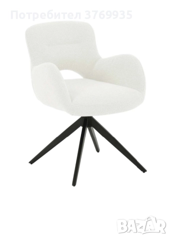 Бежов трапезен стол, снимка 4 - Столове - 52463468