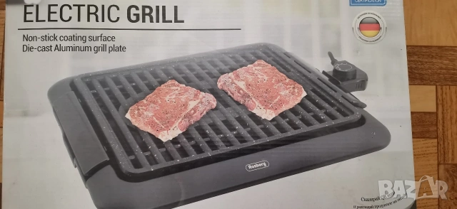 Бездимна скара Rosberg 1250W, снимка 2 - Скари - 53577524