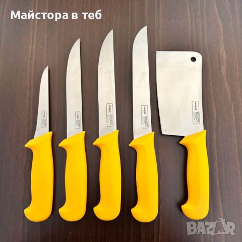 Комплект професионални месарски ножове, 5 броя, снимка 3 - Прибори за хранене, готвене и сервиране - 46480318