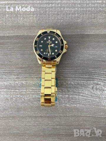 Часовник Rolex Submariner черно златен реплика, снимка 2 - Мъжки - 45943416