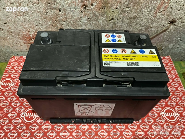Почти нов акумулатор 68 амп/ч 480 А Американски с гаранция, снимка 2 - Части - 52461169