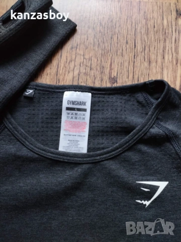 Gymshark Vital Crop Top - дамска фитнес блуза КАТО НОВА Л, снимка 10 - Блузи с дълъг ръкав и пуловери - 53890257