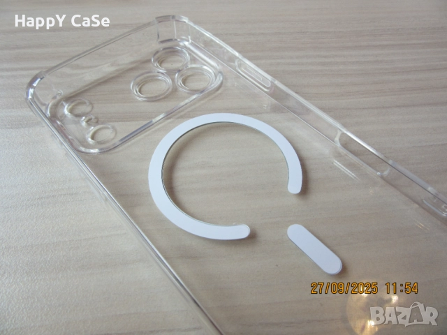 Apple iPhone 17 / Pro / Max / Air / Удароустойчив MagSafe силиконов кейс гръб калъф, снимка 10 - Калъфи, кейсове - 51812885