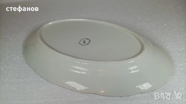 Голяма салатна чиния, елипса, българска, снимка 5 - Чинии - 52887894