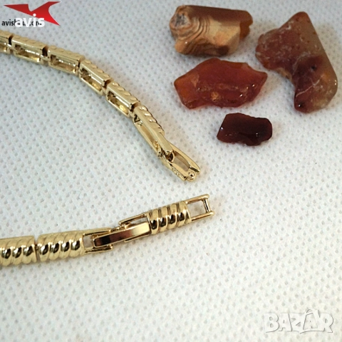 Гривна с 14К златно покритие 234833, снимка 2 - Гривни - 52885634