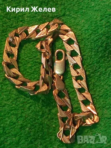 СТИЛНА ВИНТИДЖ АРТ МОДЕЛ СРЕБЪРНА ГРИВНА СРЕБРО 925 МАЙСТОРСКА БИЖУТЕРСКА ИЗРАБОТКА 47473, снимка 15 - Гривни - 49682476