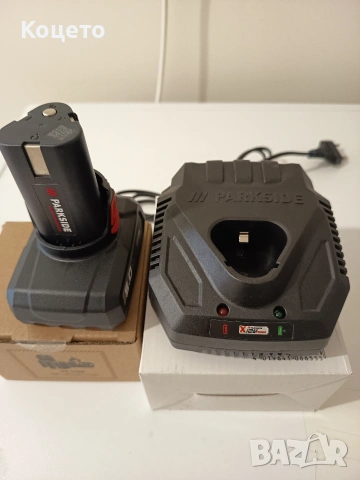 ПРОМОЦИЯ - 12 V - 4.5 Ah / Батерия и зарядно Parkside/Парксайд, снимка 3 - Винтоверти - 53245167