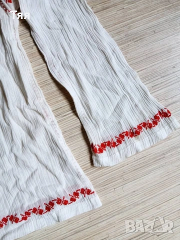 Детска кенарена риза с бродерии, снимка 3 - Антикварни и старинни предмети - 54187057