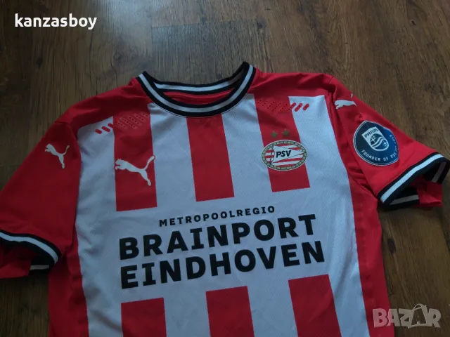 PSV Eindhoven Home Shirt 2020/21 | Official x Puma - мъжка футболна тениска КАТО НОВА С, снимка 3 - Тениски - 46959079