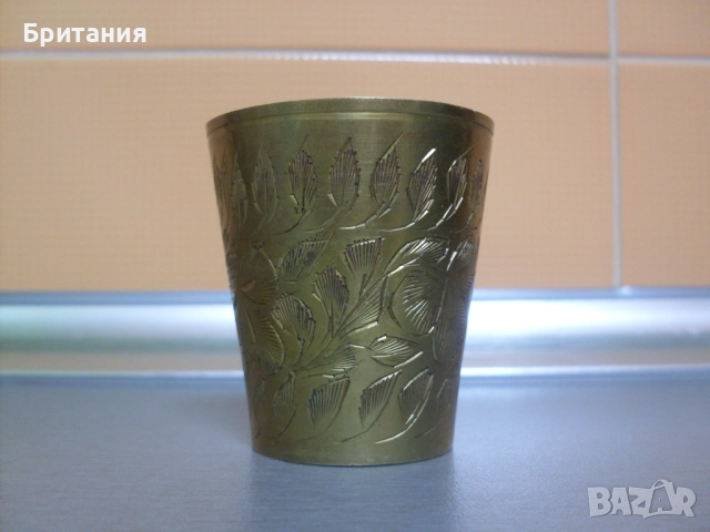 Бронзови чашки и подложки- комплект., снимка 10 - Антикварни и старинни предмети - 52920243