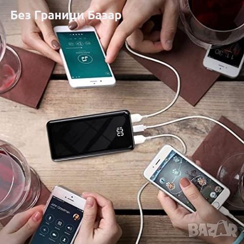 Нова външна Преносима батерия 24000mAh, 22.5W PD & QC 3.0 бързо зареждане, снимка 6 - Външни батерии - 46599975