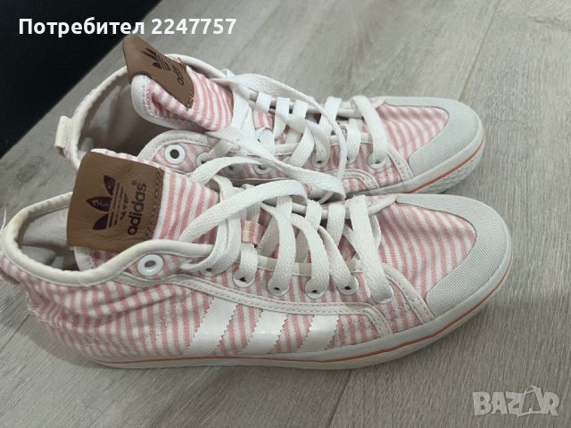 Оригинални розови кецове Adidas размер 36, снимка 5 - Кецове - 46393576