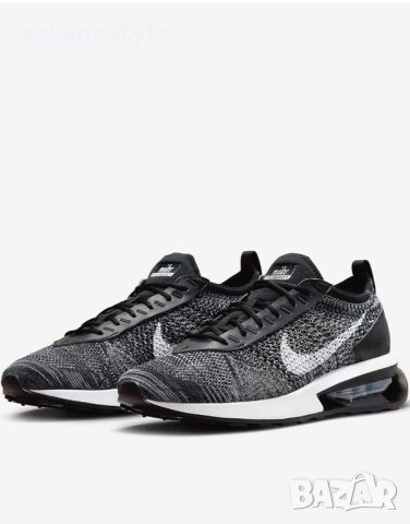 Мъжки маратонки NIKE Air Max Flyknit Racer Shoes Black/White, снимка 3 - Маратонки - 45981957