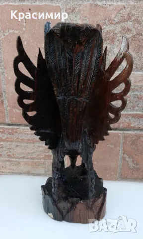 От времето на МАЙТЕ. Ръчна изработка Дървена статуетка , снимка 3 - Статуетки - 50293207