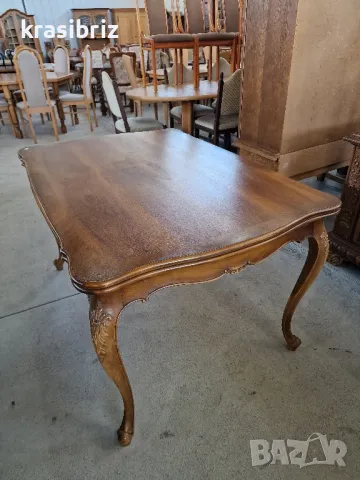 Масивна Барокова Разтегателна Маса-внос от Германия!, снимка 3 - Маси - 50190963