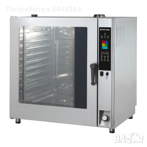 Сензорен газов конвектомат с пара – 11 нива GN 2/1, професионален клас