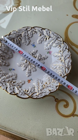 Колекционерска порцеланова купа Meissen , снимка 8 - Антикварни и старинни предмети - 53558359