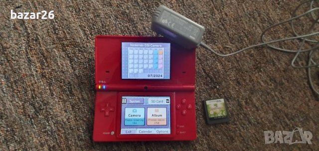 Nintendo  dsi  Red с игра и зарядно , снимка 1 - Игри за Nintendo - 46499413