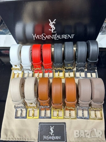 колани от естествена кожа в кутия ysl saint laurent , снимка 7 - Колани - 52031420
