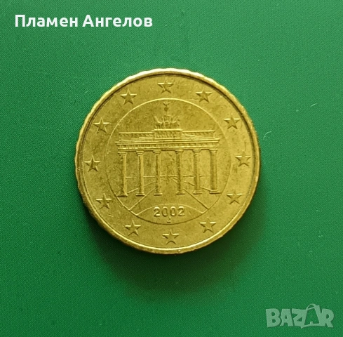 Монета от 10 евроцента 2002 година Германия , снимка 2 - Нумизматика и бонистика - 53148255