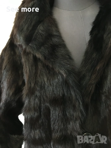 Палто с естествен косъм норка произведено в Mongolia, снимка 6 - Палта, манта - 52551326