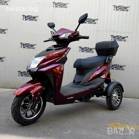 Електрическа триколка TS-350-8 60V 23Ah 2000W Нов модел 2025, високопроизводителни батерии от послед