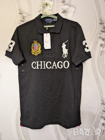 тениска / блуза с къс ръкав е Polo Ralph Lauren "Chicago" Big Pony размер М , снимка 5 - Тениски - 54034071