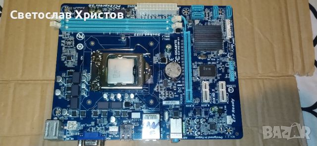 Продавам дънна платка Gigabyte GA-H61M-S1 (rev. 2.1) Сокет 1155, снимка 1 - Дънни платки - 45237372