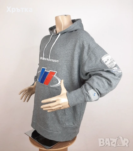Puma BMW M Motorsport Street Hoodie - Оригинален мъжки суитшърт р-р L, снимка 3 - Суичъри - 53999865