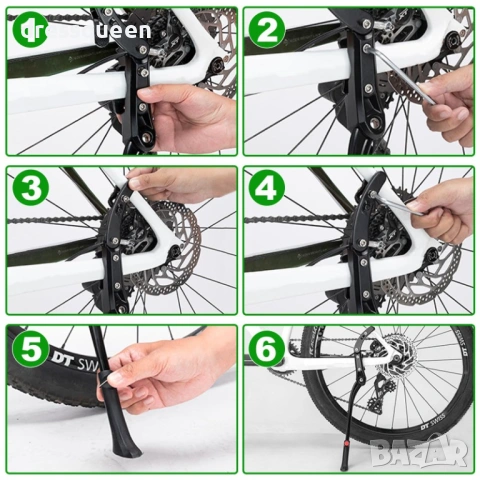 4427 Здрава алуминиева стойка LURICO за планински и градски велосипеди 24–29 инча, снимка 3 - Части за велосипеди - 53633365