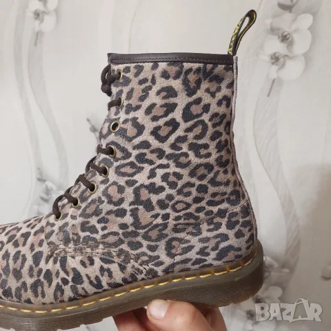 DR. MARTENS LEOPARD PRINT LEATHER номер 39 боти/ ботуши , снимка 7 - Дамски ботуши - 48969416