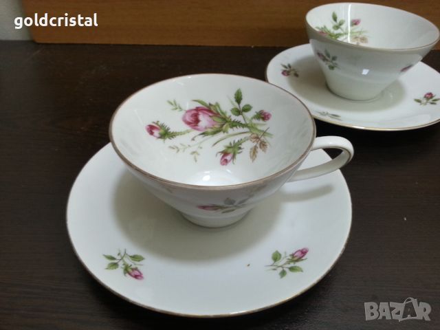 Немски порцелан Бавария чаши за чай кафе , снимка 1 - Антикварни и старинни предмети - 46023812