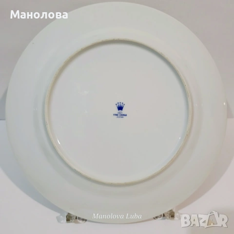 Декоративна порцеланова чиния Haruzo Saji , снимка 7 - Колекции - 53449324