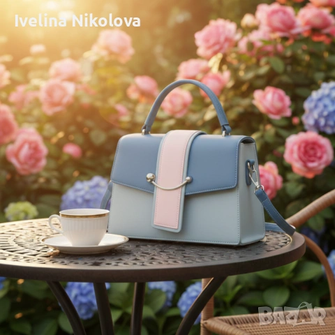 Елегантна дамска чанта в 7 цвята - компактна и стилна за всеки повод, снимка 6 - Чанти - 53656115