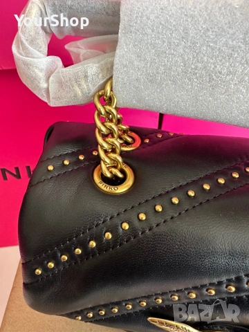 PINKO Мini Love Puff – оригинална кожена чанта | НОВА, снимка 4 - Чанти - 54048264