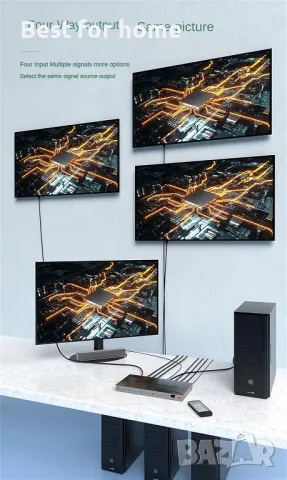 4K HDMI матрица 4x4-четири входа и четири изхода XYKJOBC, снимка 5 - Приемници и антени - 49871141