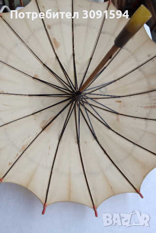 Стар дамски чадър за слънце, снимка 9 - Други ценни предмети - 44995363