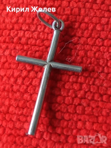Старо сребърно кръстче 50878, снимка 3 - Колиета, медальони, синджири - 52359536