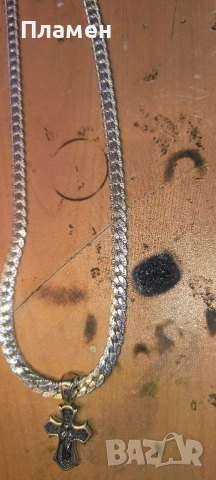 Сребърният синджир е с медальон или кръст, снимка 8 - Колиета, медальони, синджири - 51937837